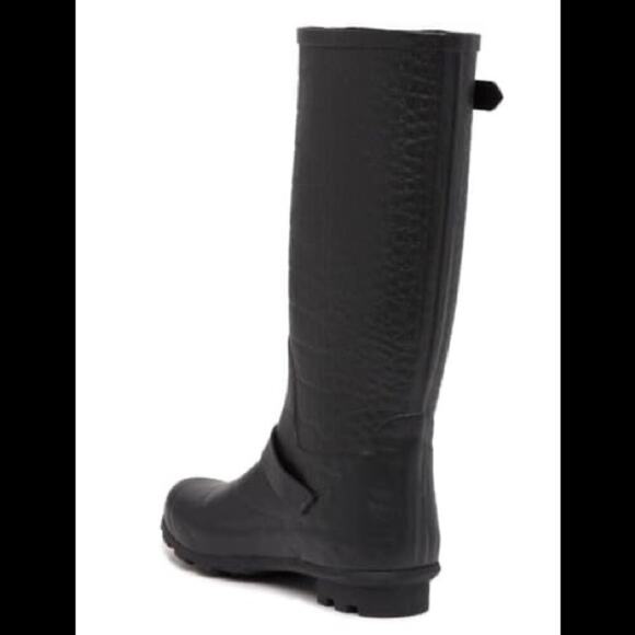 Report Black Halvor Snake Print Rain Boots - Picture 4 of 7